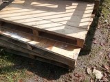 Palate and square shaped planks blocks and materials