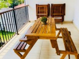 Convertible Bench with Table For Sale