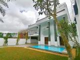 Swimming pool with Brand New luxury House for sale in Thalawathugoda