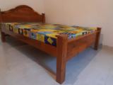 New Teak Arch Bed with Arpico double layer Mettresses
