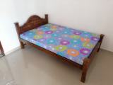 Teak Arch Bed with Eco Flex Double Layer Mattresses