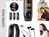 Bluetooth sports earphone with mic-answering calls combo pack