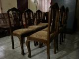 Dinning table and 6 Dinning chairs for sale (Teak)