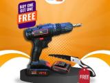 Xpluse AE Drill with tools + Folding saw 18cm
