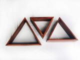 triangle shapes wooden wall art