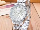 2022 New Famous Brand Gold Crystal  Casual Quartz Watch Women Stainless Steel Dress Watches