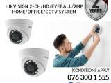 Hikvision CCTV CH 2-HD/ 2MP/ Eyeball 