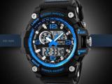 SKMEI 1283 Men's Military Double Time Display Multifunction Man Digital Watches Male Quartz Analog Waterproof Relogios