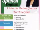 Spoken English Individual Classes 3 Months Courses for Adults and Students After A/L’s and O/L’s