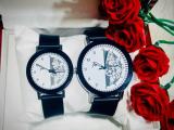 COUPLE RUBBER BELT WATCHES