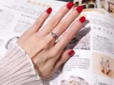 Huitan Exquisite Silver Color Ring