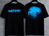 NATURE Design Trendy Baggy tshirt for men & women, Oversize Unisex cotton Black T-shirt