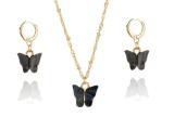 Butterfly Necklace Earrings Set