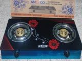Ameco Glasstop Gas Cooker - Double Burner