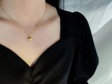 Gold Color Love Heart Pendant Necklaces For Women