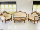 Teak wooden Indonesian couch sofa