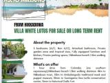 Private villa for sale in Hikkaduwa