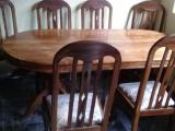 Dining Table and six Chairs