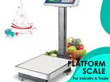 light duty Platform weighing scale with a valid UNBS stamp and a sticker