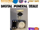 mineral weighing scale with optional AC adapter