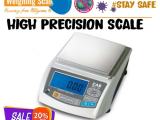 Electric precision balance with extra LCD display