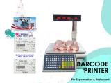 table top type price barcode printing scale with PC software at low price wandegeya
