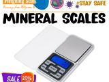 easy mineral weighing scale with one calibrating button