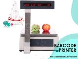 barcode printer scale with date/time setup prices