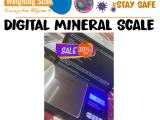 easy mineral weighing scale with one calibrating button