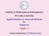 Applied Statistics and Research Methods for beginners