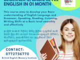 Online Beginner's Basic Level English in 01 Month For Adults and Everyone