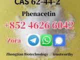 99% High Purity CAS 62-44-2 Phenacetin Crystals For Pain Relieving with Best Price