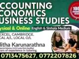 Accounting Economics edexcel cambridge Local AL and OL commerce