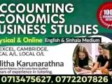 Accounting Economics edexcel cambridge Local AL and OL commerce