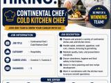 CONTINENTAL CHEF / COLD KITCHEN CHEF REQUIRED – UAE
