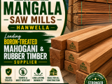 Rubber & Mahogany Boron Treated wood- Mangala Saw Mills
